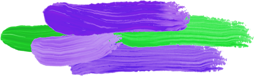 Violet And Green Paint Stroke