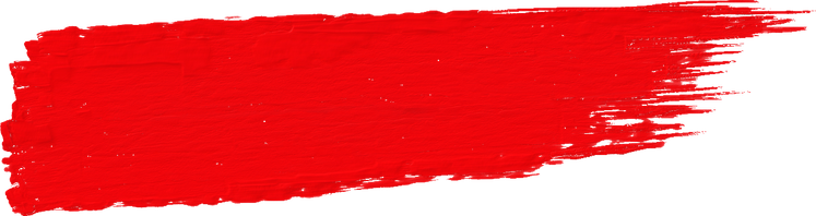 Red Paint Stroke on White Background 